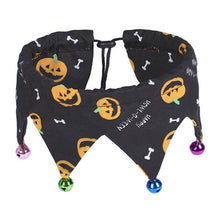 Load image into Gallery viewer, Halloween Pet Collar Festival Dogs Cats Collar with Small Bell Polyester Fabric Adjustable  PI669
